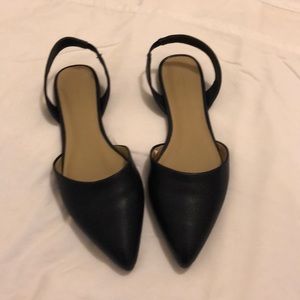 NWOT Ann Taylor Navy flats